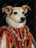 create royal cat dog modern, renaissance digital  pet portrait