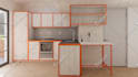 do 3d interior design and remodeling for kitchen
