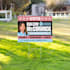 design political campaign and yard sign