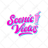 design retro script hand lettering logo