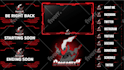 design streaming logo face cam overlay banners etc for you