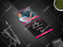 design square and standard business card with print ready files