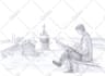draw pencil illustrations  vintage style