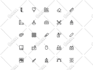 create custom icon design in outline style