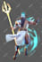 create semi realistic fantasy characters for dnd, card games