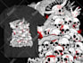 design creepy horror tshirt illustration