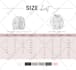 design an attractive size chart or size guide for you