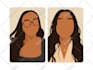 draw flat minimalist vector illustration from photo