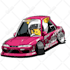draw chibi cartoon car illustration with your character