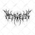 create brutal death thrash black metal band typography logo