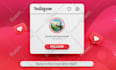 create unique instagram logo with free mockup