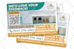 design postcard, promotional direct mail eddm, poster, flyer, mailer