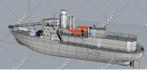 make a 3d model of a ship, boat or yacht