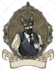 do pet portrait with cute clothes in vintage renaissance