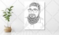 draw amazing line art portrait