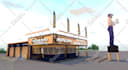 do a  3d exterior design for your comercial or retail store