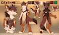 create a furry fursona reference sheet