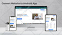 convert website to android app with webview