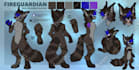 create a furry fursona reference sheet