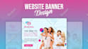create attractive website banner, header, slider design
