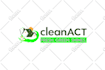 clean house, janitorial or commercial cleaning services logo