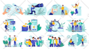 create custom flat design illustration