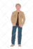 minimalist digital portrait , faceless illustration