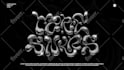 create 3d spinning chrome logo