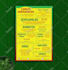 do restaurant food business card, menu, price list