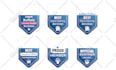 create custom web badges for trust, awards, and branding