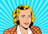 draw a retro pop art roy lichtenstein style