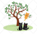 draw cute 2d cartoon character, animal, objects, stickers