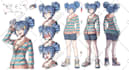 make cool character reference sheet for you