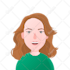 cartoon flat vector avatar or portrait