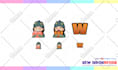 create cute adorable emotes, badges, sub badges design for twitch or kick