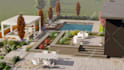 design 3d landscape with realistic renderings and visualization
