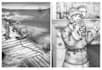 draw your characters in clean pencil sketch