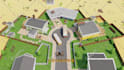 create you a 3d map or scene in low poly style