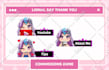 design custom twitch panel chibi for vtuber chibi style