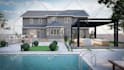 design modern backyard landscape with 3d visualization