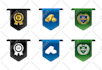 design badge or stamp logo