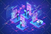 create modern isometric vector illustrations for website