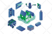 create vector  isometric illustration