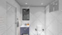 design 3d bathroom with realistic rendering