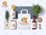 design food and restaurant logo packaging with full branding