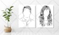 create aesthetic minimalist line art