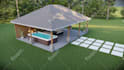do 3d backyard landscape design with garden swimming pool patio pergola deck