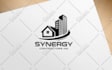 design modern construction, scaffolding, demolition, plastering logo