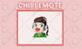 draw cute chibi emotes or badge for twitch kick youtube