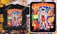 design a vintage 90s bootleg anime